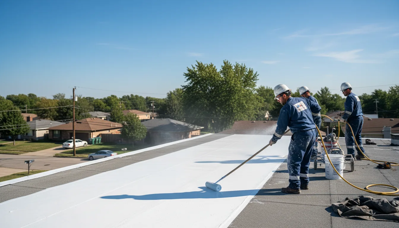 Commercial roof coating in Magness, AR near me